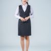 交叉大V領排釦西裝背心 專業制服背心上衣 8-2-400 量身訂製：圖片 2