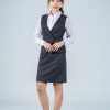 交叉大V領排釦西裝背心 專業制服背心上衣 8-2-400 量身訂製：圖片 8